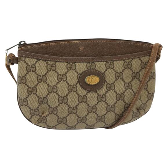 GUCCI GG Supreme Shoulder Bag Pvc Beige Gold 904 02 020 - Picture 1 of 16